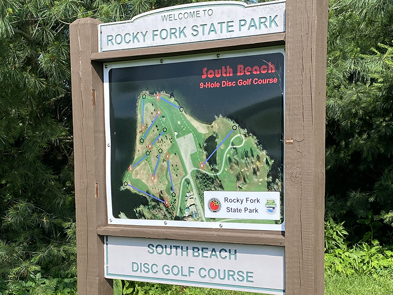 Disc Golf at Rocky Fork State Park