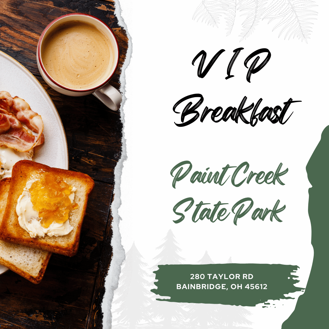 VIP Breakfast at Paint Creek State Park